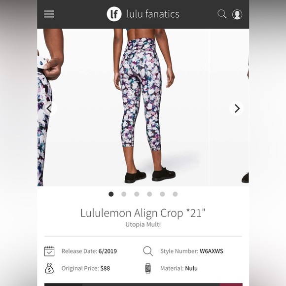 Lululemon Align Crop 21” - Picture 1 of 11